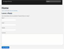 Tablet Screenshot of amalgamtheory.com
